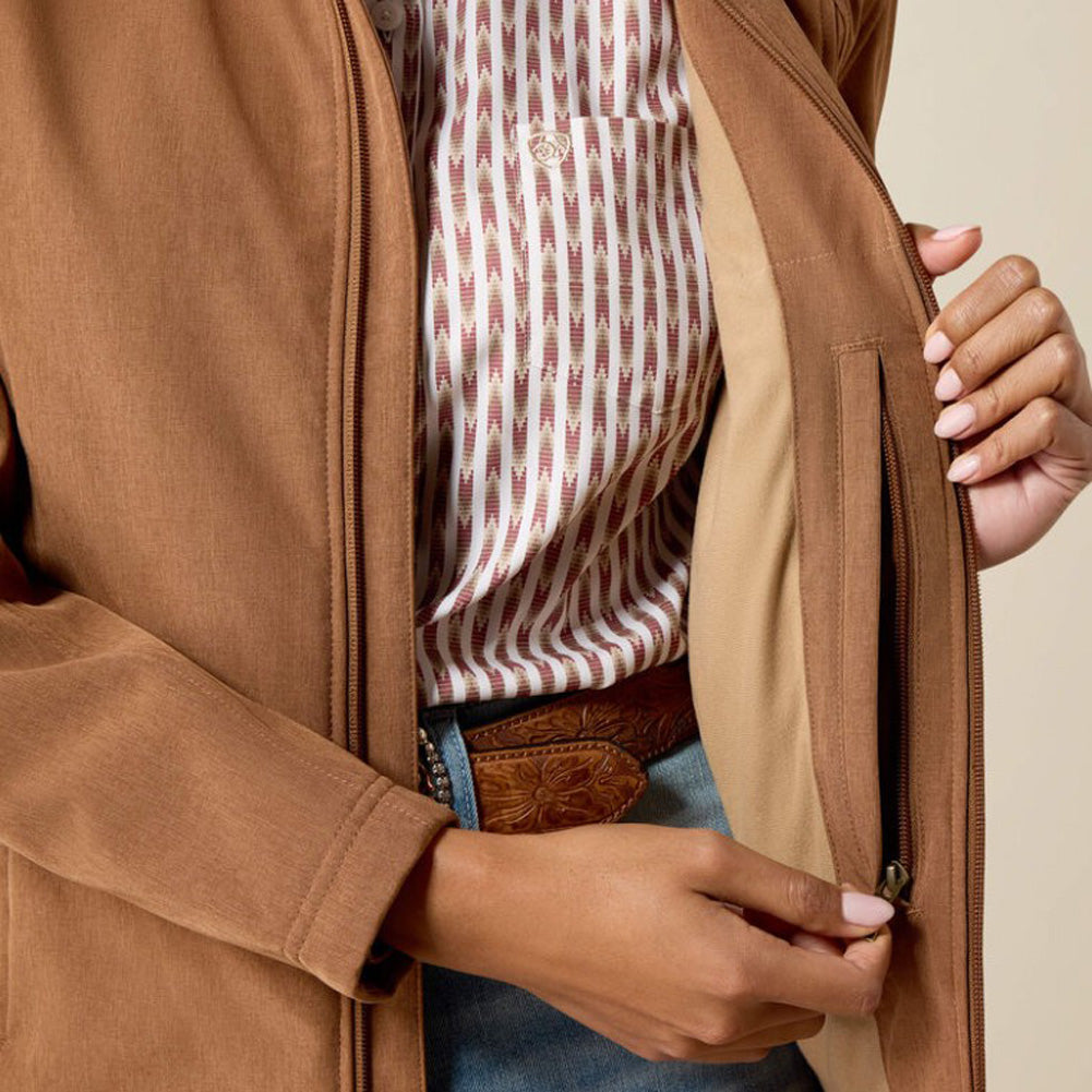Ariat Logo Softshell Jacket in Dachshund Heather by Ariat