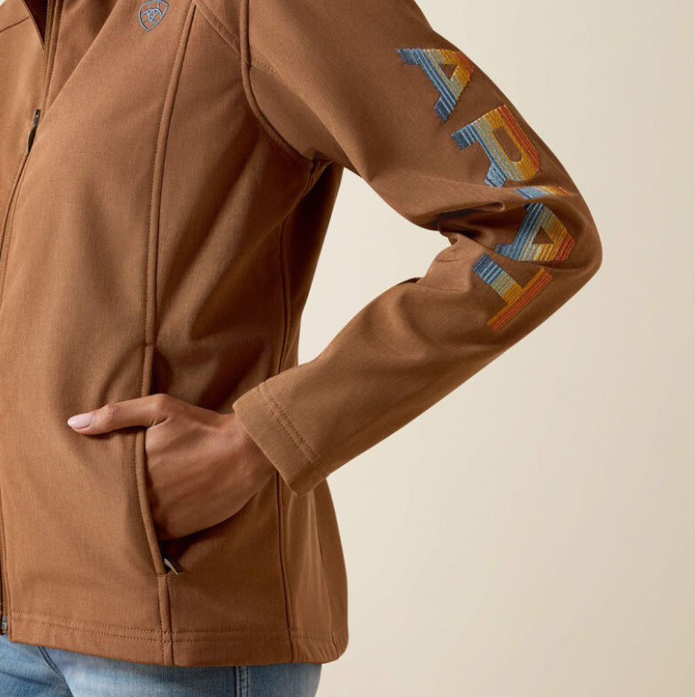 Ariat Logo Softshell Jacket in Dachshund Heather by Ariat