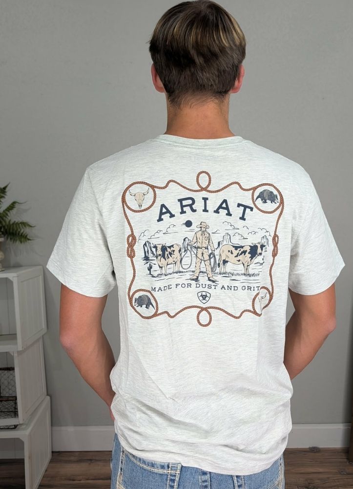 Ariat Bandana Bandit Shirt in Oatmeal Heather by Ariat International