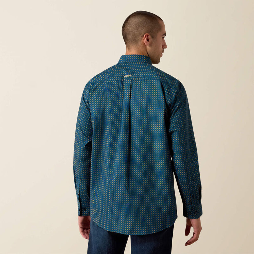 Lovato Classic Fit Shirt in Majolica Blue Geo Print by Ariat International
