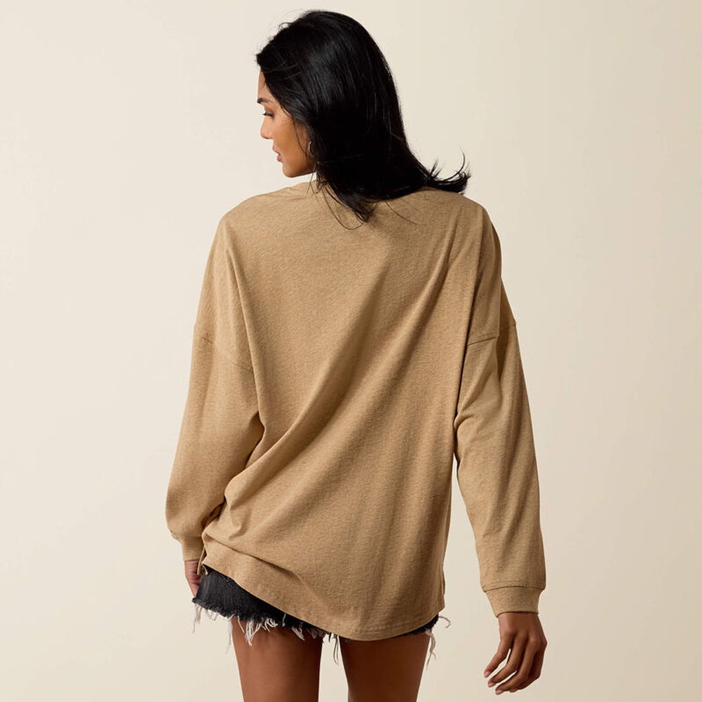 Canvas Oversized LS Shirt in Khaki Heather by Ariat International
