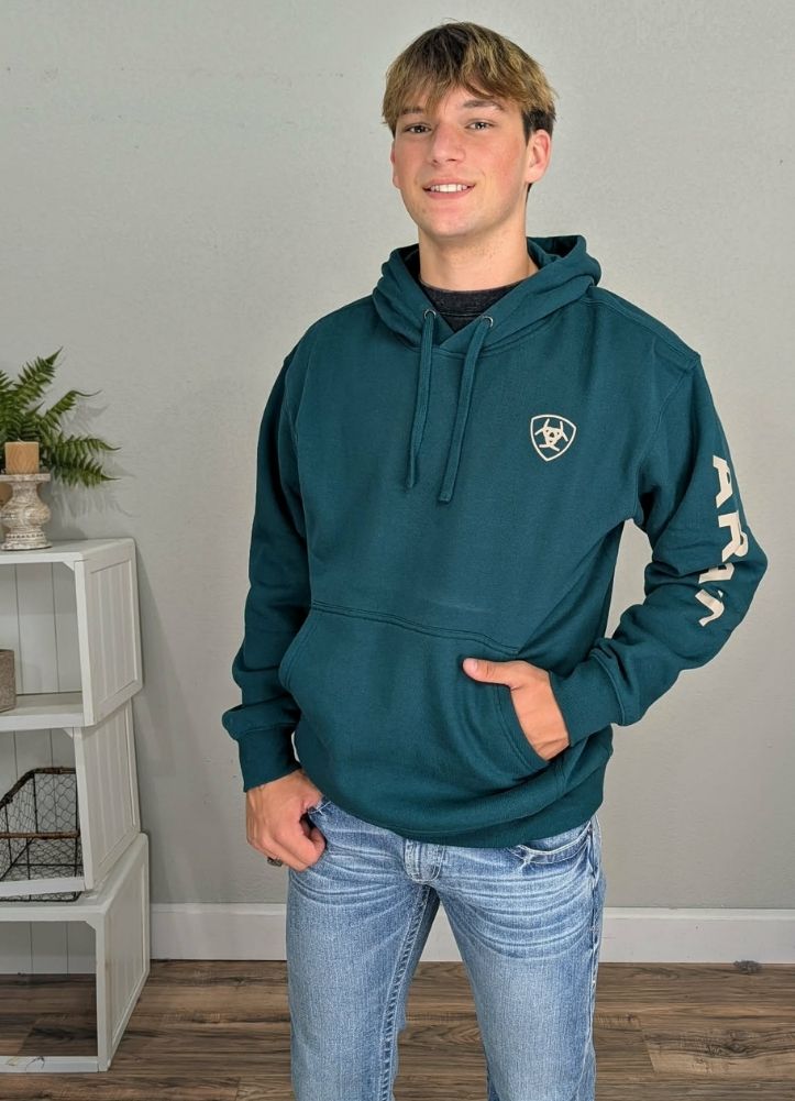Ariat Logo Hoodie in Sea Moss by Ariat International