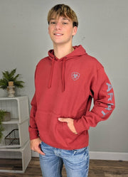 Ariat Logo Hoodie in Brick Red by Ariat International