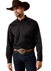 Standard Twill LS in Black by Ariat