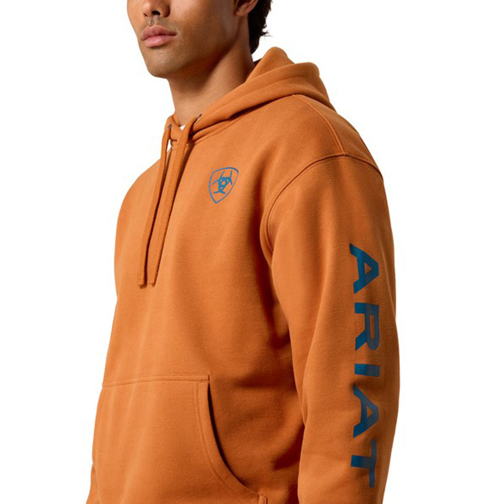 Ariat Logo Hoodie in Dark Orange by Ariat