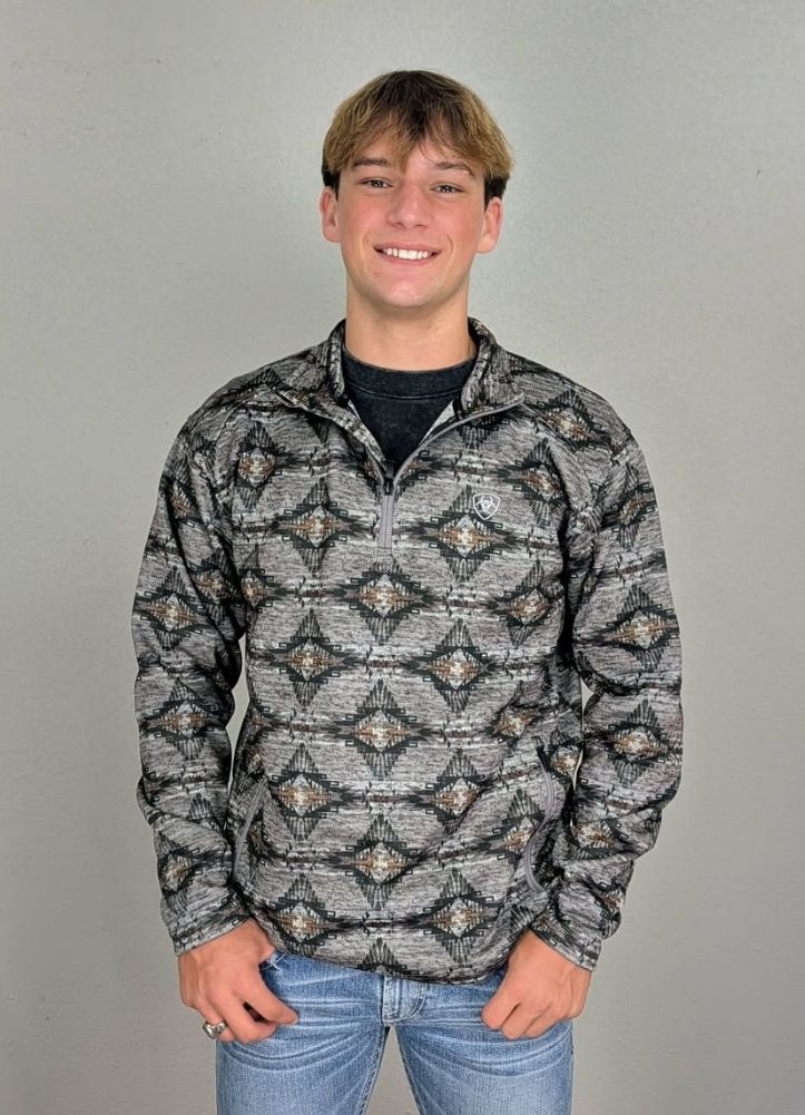 Caldwell 1/4 Zip Sweater in Storm Front Southwest by Ariat International