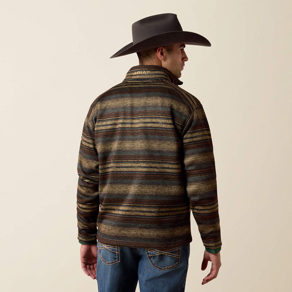 Caldwell 1/4 Zip Sweater in Brazil Nut Serape by Ariat International