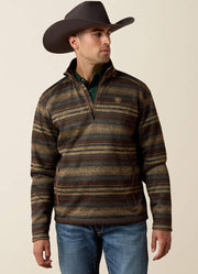 Caldwell 1/4 Zip Sweater in Brazil Nut Serape by Ariat International