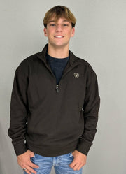 Holiday 1/4 Zip Sweatshirt in Delicioso by Ariat International