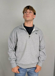Holiday 1/4 Zip Sweatshirt in Heather Grey by Ariat International