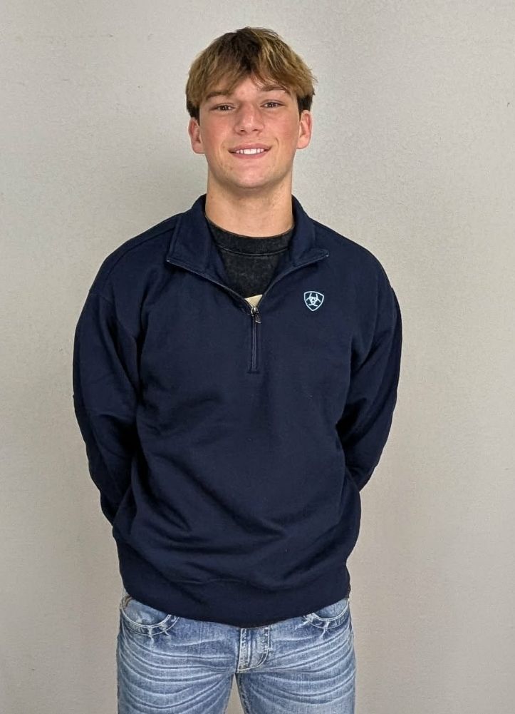 Holiday 1/4 Zip Sweatshirt in Navy by Ariat International