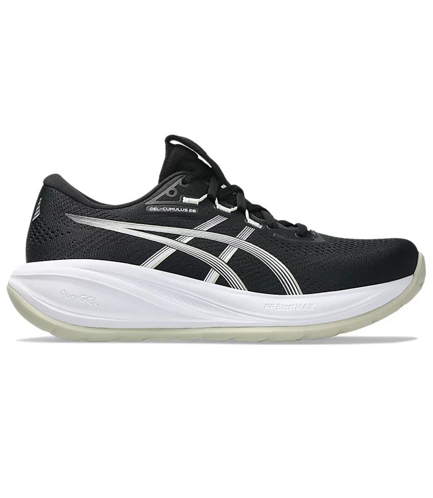 Gel-Cumulus 28 in Black/White by Asics