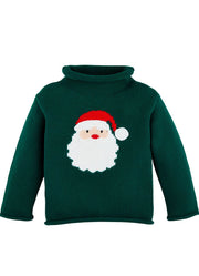 Rollneck Santa Sweater by Mud Pie
