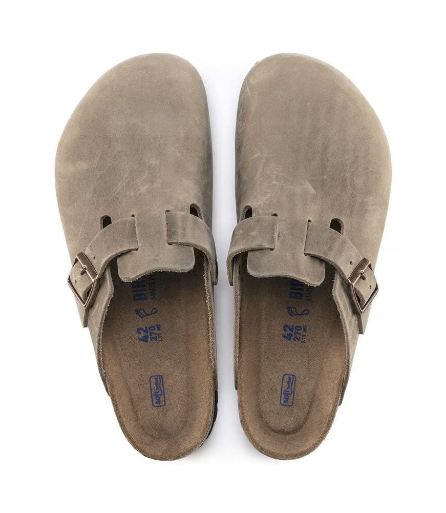 Boston Soft Footbed in Tobacco Oiled Leather Regular Width by Birkenstock