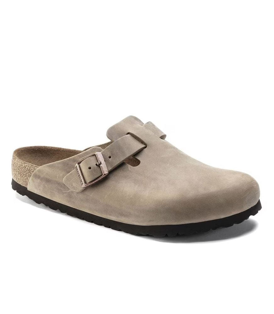 Boston Soft Footbed in Tobacco Oiled Leather Regular Width by Birkenstock