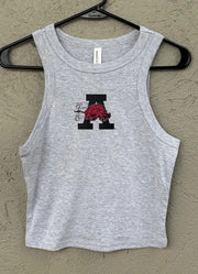 1964 Hog Cropped Tank in Grey by Southern Trend