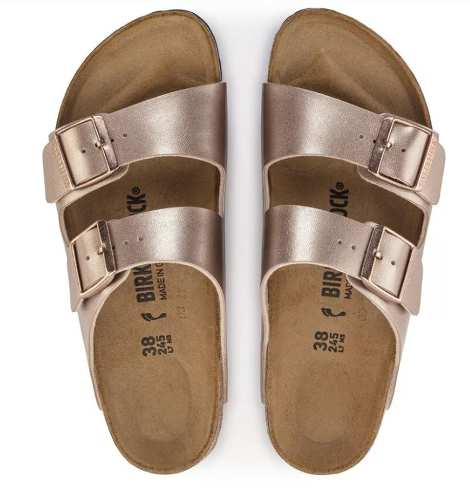 Arizona in Copper Birko-Flor Regular Width by Birkenstock