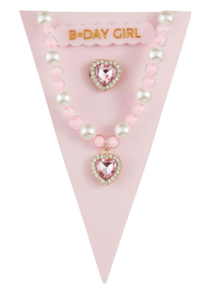 Light Pink Birthday Jewelry Set by Mud Pie