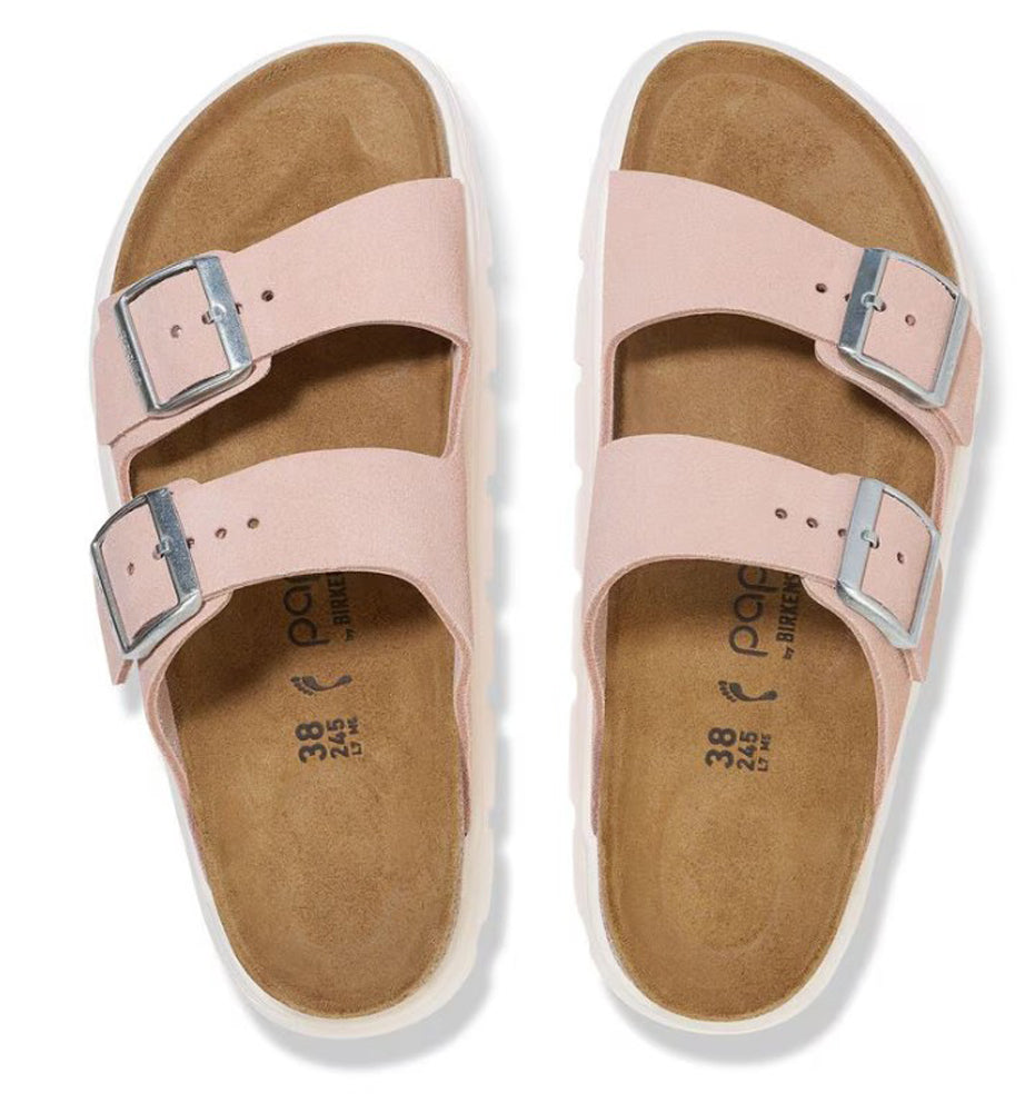 Arizona Chunky in Light Rose Suede Narrow Width by Birkenstock