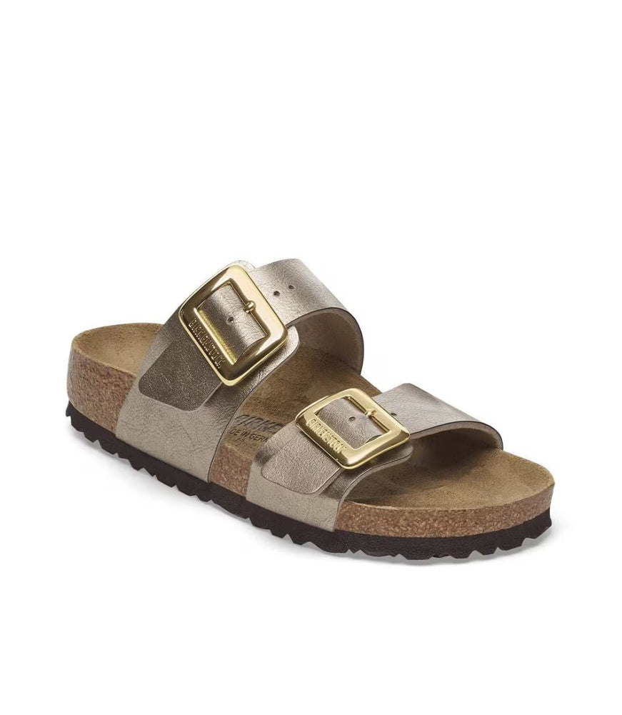 Sydney Luxe Buckle in Graceful Taupe Birko-Flor Narrow Width by Birkenstock