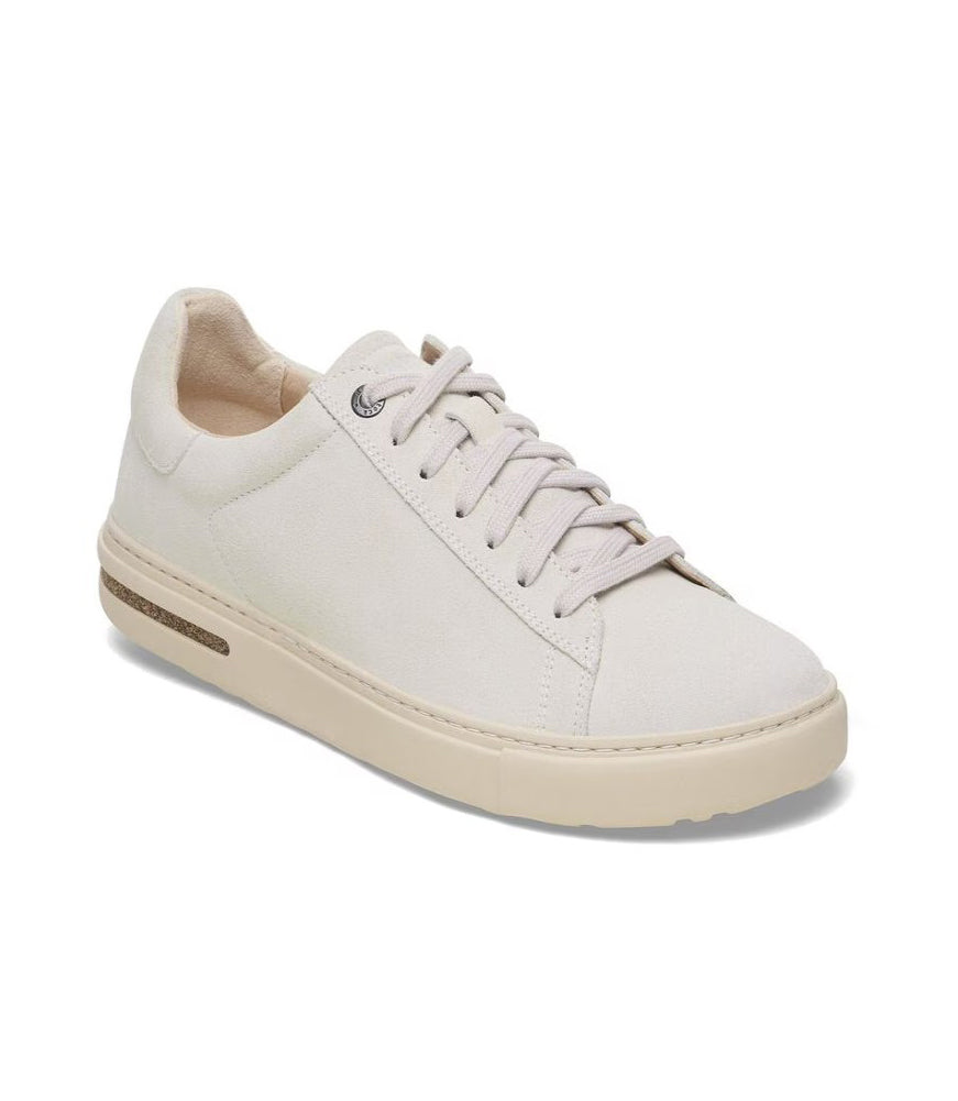 Bend in Antique White Suede Narrow Width by Birkenstock