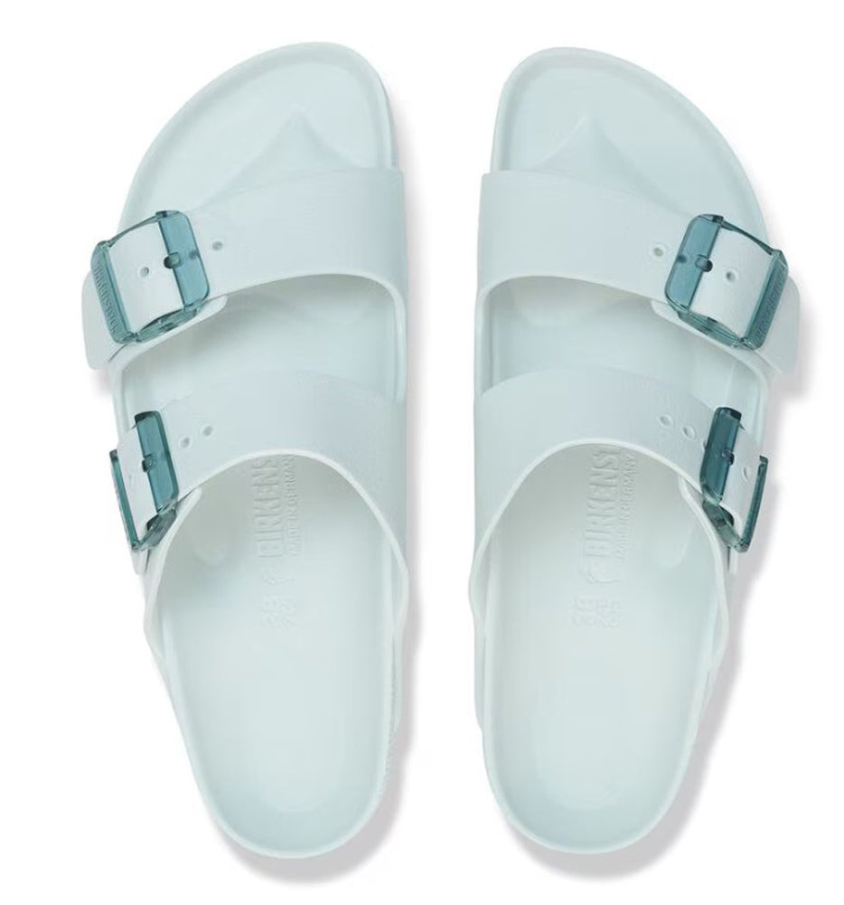Arizona Stealth Buckle in Surf Green EVA Narrow Width by Birkenstock