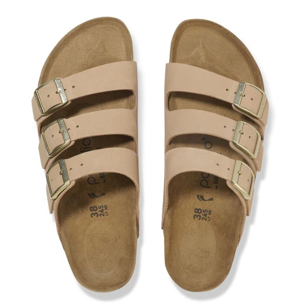 Florida Platform in Sandcastle Nubuck Narrow Width by Birkenstock