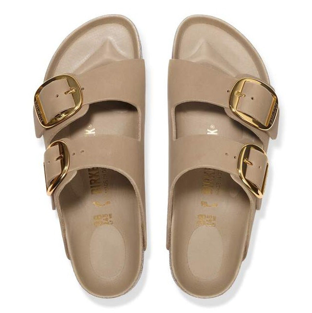 Arizona Big Buckle in Tabacco Brown Oiled Leather Narrow Width by Birkenstock