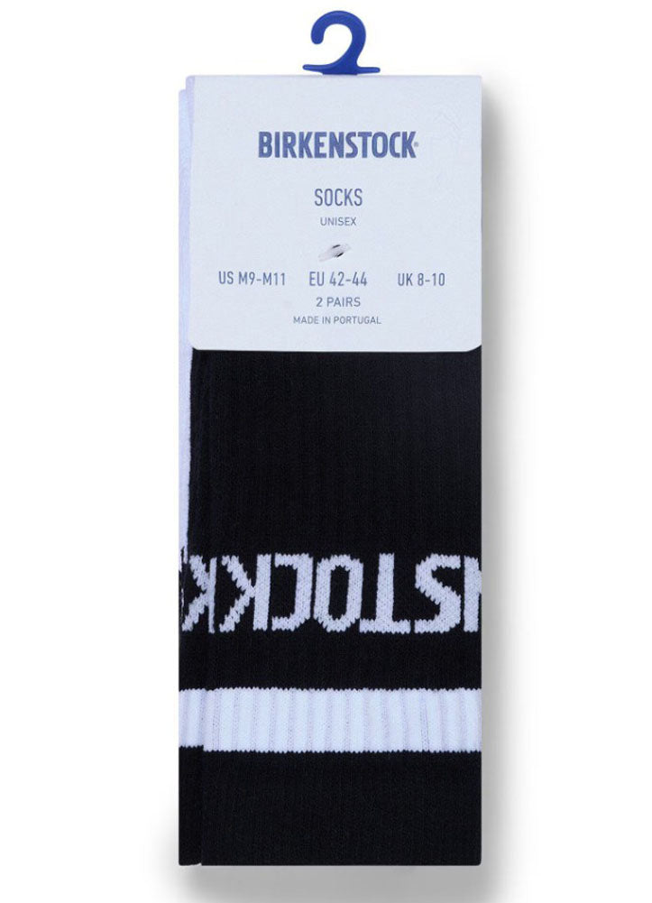 2 Pack Cotton Crew In Black/White by Birkenstock