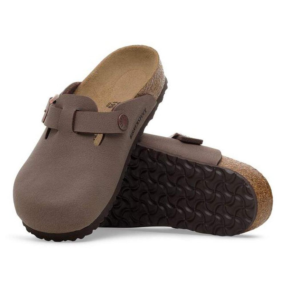 Boston in Mocha Birkibuc Narrow Width by Birkenstock