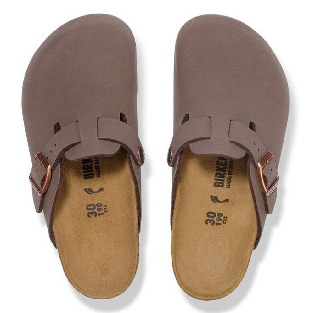 Boston in Mocha Birkibuc Narrow Width by Birkenstock