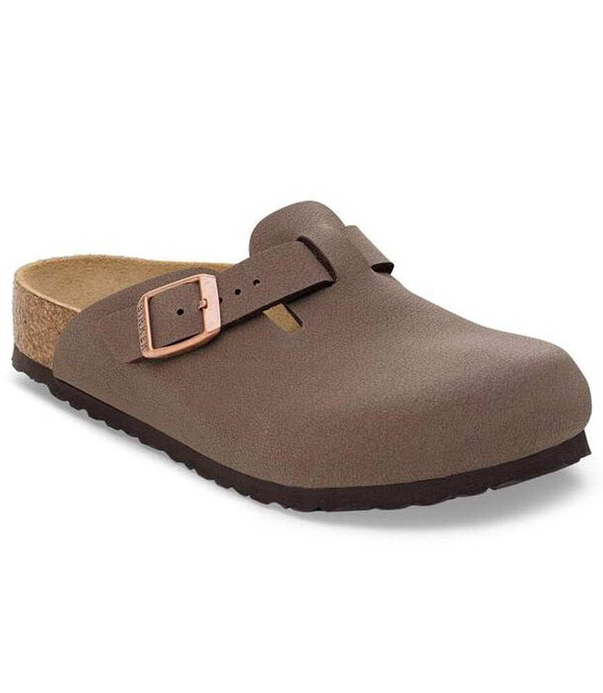 Boston in Mocha Birkibuc Narrow Width by Birkenstock