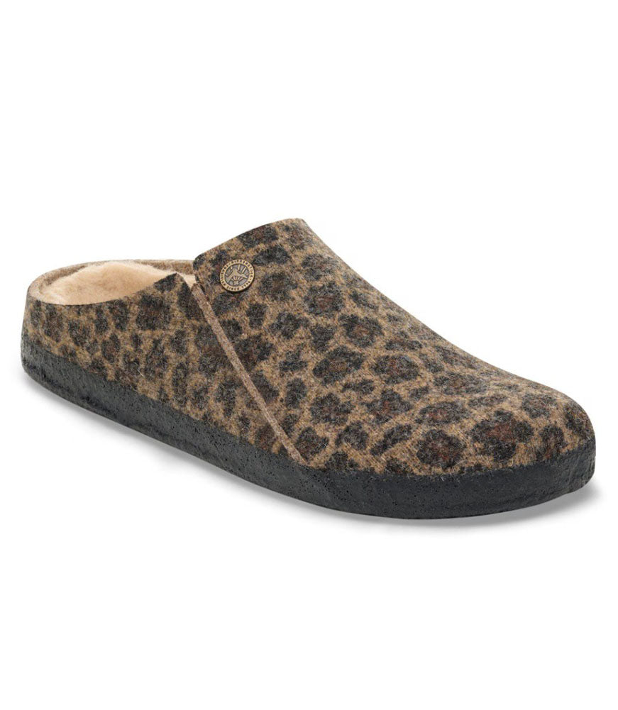 Zermatt Shearling in Leo Toffee Felt Wool Narrow Width by Birkenstock