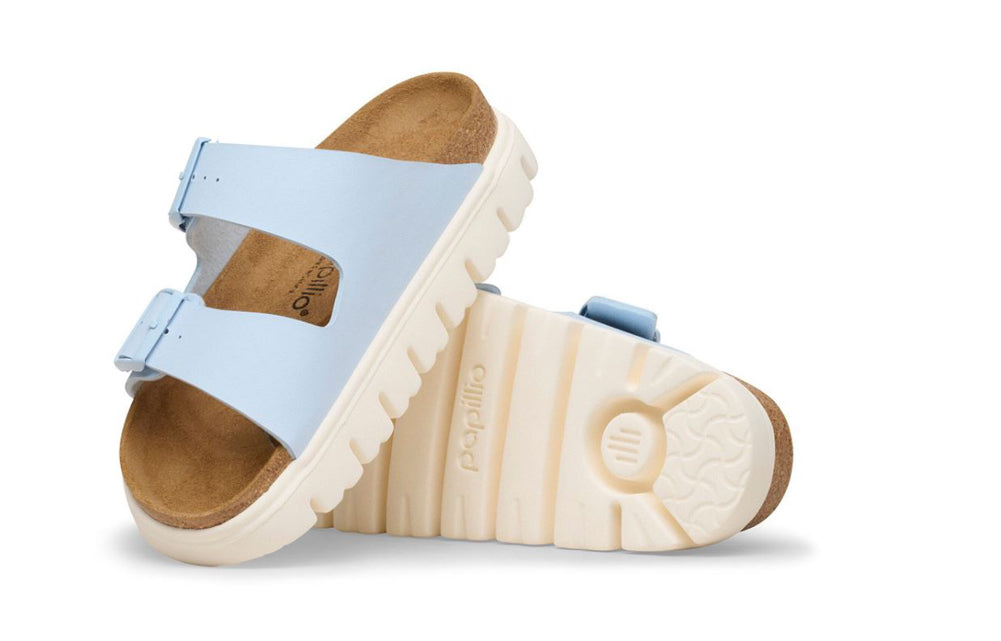 Aizona Chunky in Baby Blue Birko-Flor Narrow Width by Birkenstock