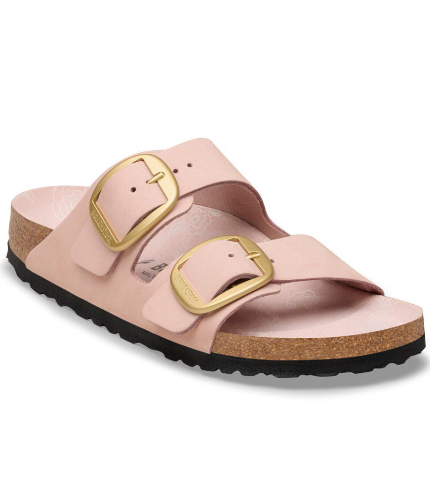 Arizona Big Buckle in Soft Pink Nubuck by Birkenstock