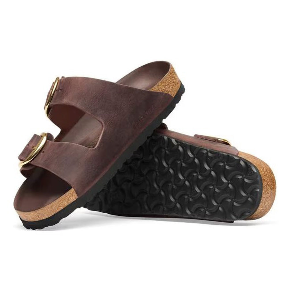 rizona Big Buckle in Habana Oiled Leather Narrow Width by Birkenstock