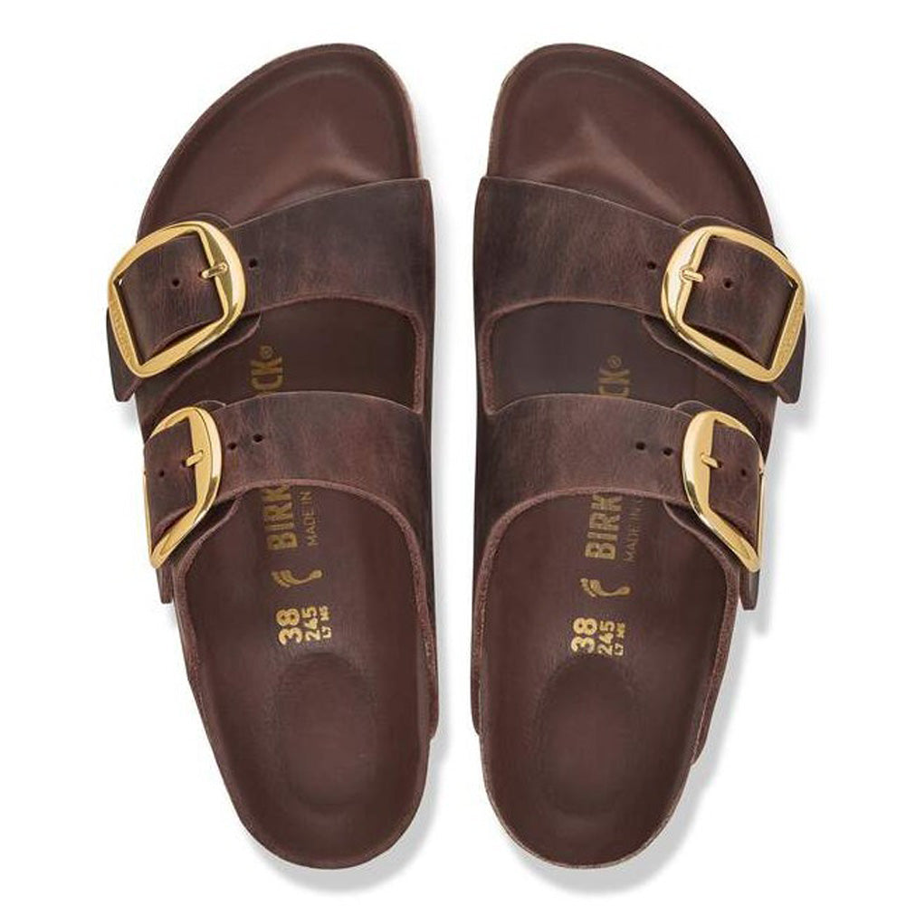 rizona Big Buckle in Habana Oiled Leather Narrow Width by Birkenstock