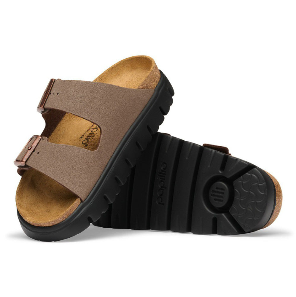 Arizona Chunky in Mocha Birko-Flor Birkibuc Narrow Width by Birkenstock