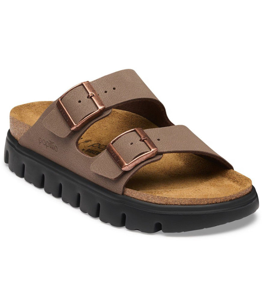 Arizona Chunky in Mocha Birko-Flor Birkibuc Narrow Width by Birkenstock