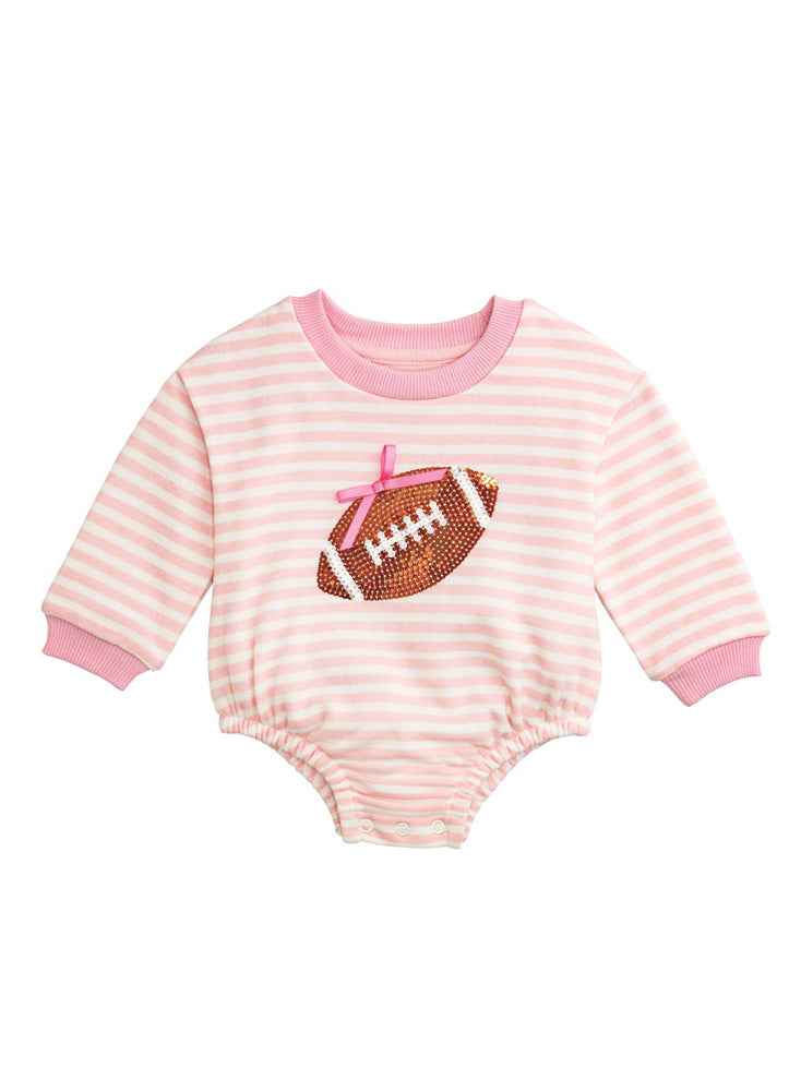 Stripe Sweatshirt Bubble by Mud Pie
