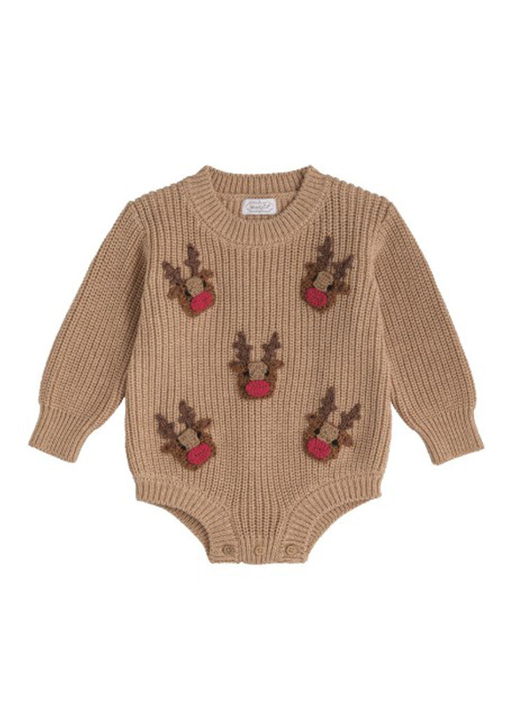 Reindeer Sweater Bubble by Mud Pie