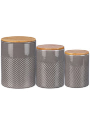 Set of 3 Farm Canister Set by Primitives by Kathy