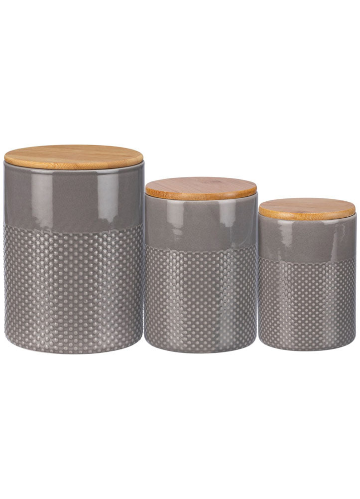 Set of 3 Farm Canister Set by Primitives by Kathy