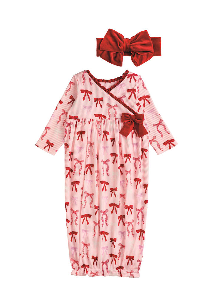 Christmas Bow Take Me Home Set by Mud Pie