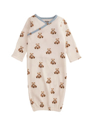 Teddy Bear Print Gown by Mud Pie