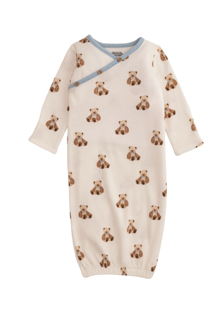 Teddy Bear Print Gown by Mud Pie
