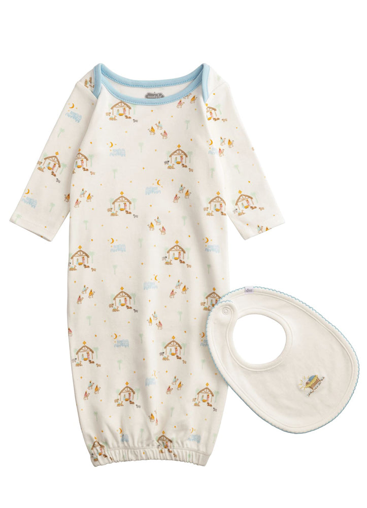 Nativity Gown with Bib by Mud Pie