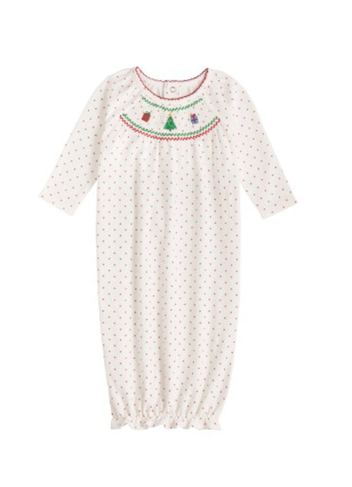 Christmas Smocked Gown by Mud Pie