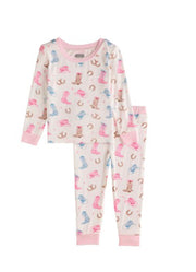 Girl Cowboy Print PJs by Mud Pie