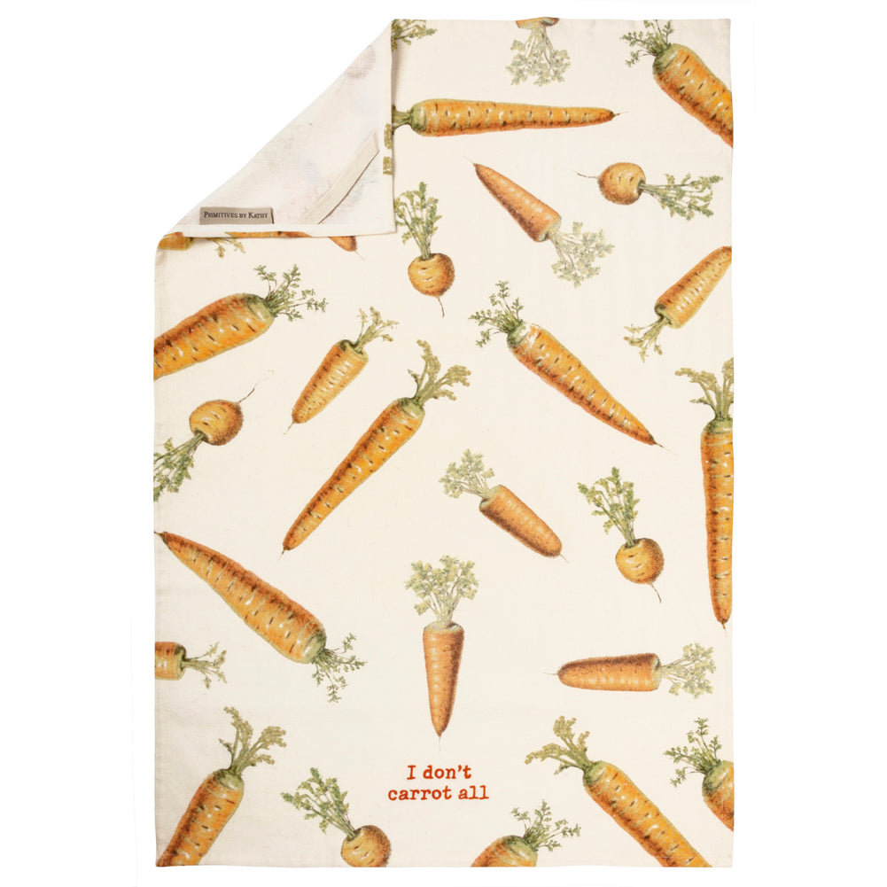 Kitchen Towel- Carrot All by Primitives by Kathy